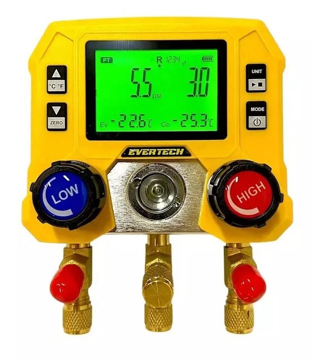 MANIFOLD DIGITAL EVERTECH C/MANGUERA Y LLAVE ACCESO